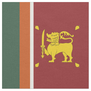 Sri Lanka flagga Tyg
