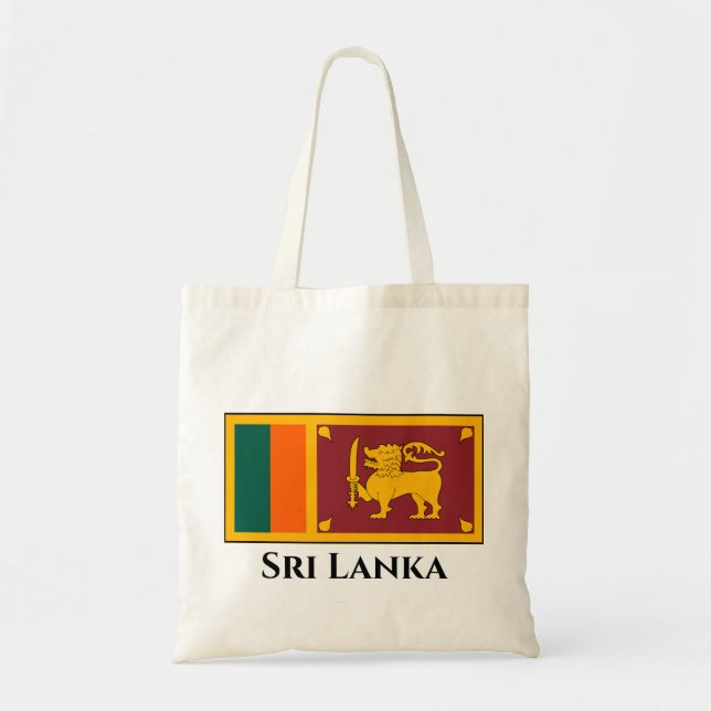 Sri Lanka Flagga Tygkasse (Framsidan)