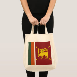 Sri Lanka flagga Tygkasse