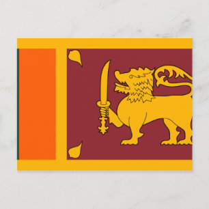 Sri Lanka Flagga Vykort