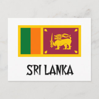 Sri Lanka Flagga Vykort