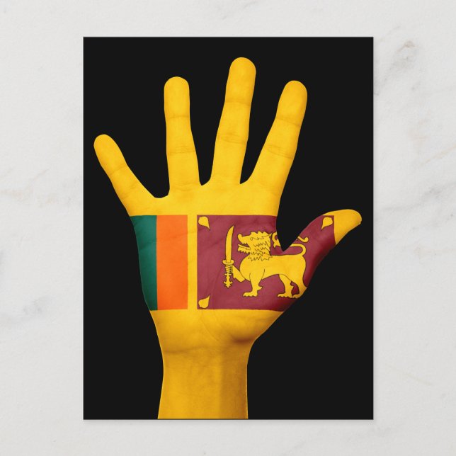 Sri Lanka flagga vykort (Framsida)