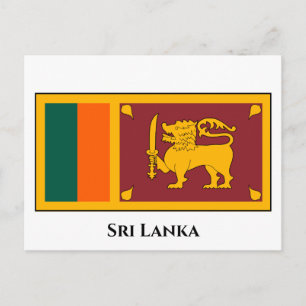 Sri Lanka Flagga Vykort