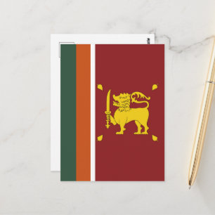 Sri Lanka flagga Vykort