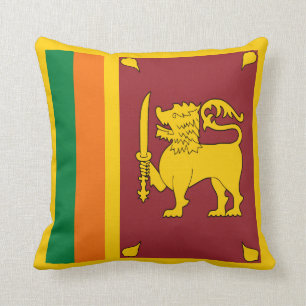 Sri Lanka Flagga x Flagga Pillow Kudde