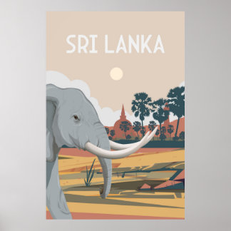 Sri lanka hikkaduwa reseaffisch Sri lanka, hikka Poster
