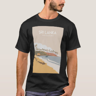 Sri Lanka Hikkaduwa Travel Poster T Shirt