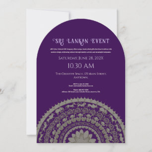 Sri Lanka inbjudan design