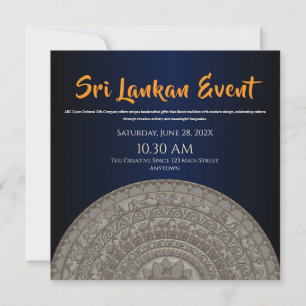 Sri Lanka inbjudningsdesign Spara Datumet