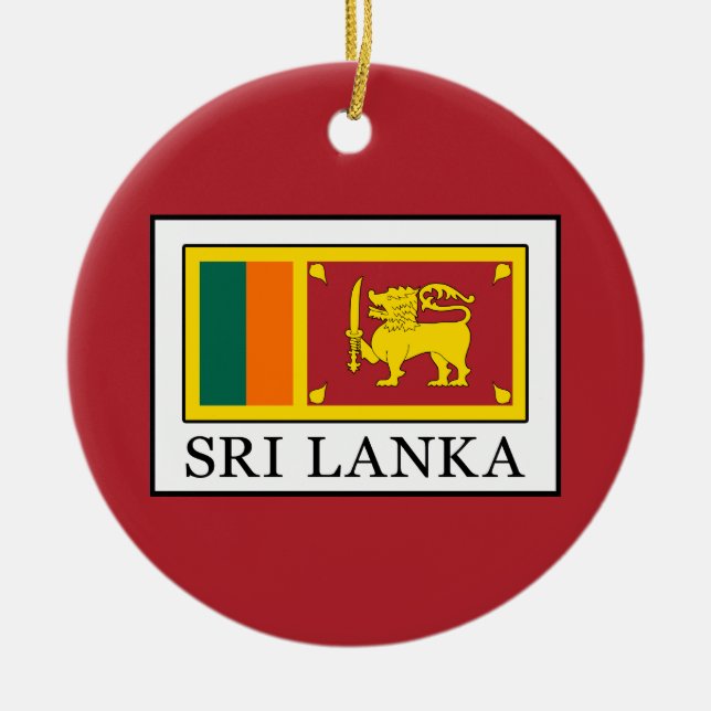 Sri Lanka Julgransprydnad Keramik (Framsidan)