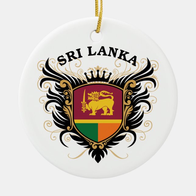 Sri Lanka Julgransprydnad Keramik (Framsidan)