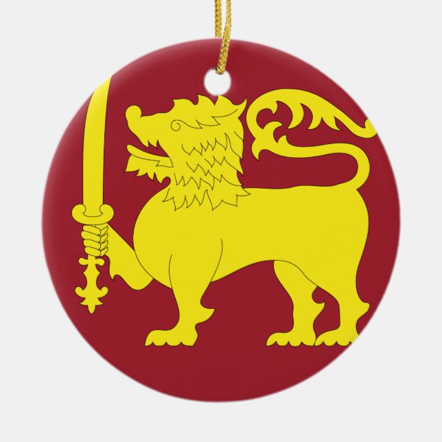 Sri Lanka Julgransprydnad Keramik (Framsidan)