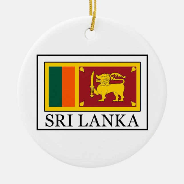 Sri Lanka Julgransprydnad Keramik (Framsidan)