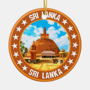 Sri Lanka Julgransprydnad Keramik