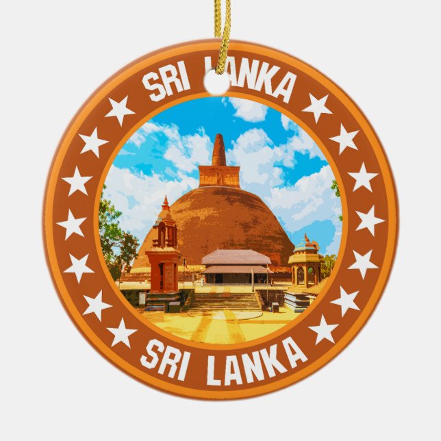 Sri Lanka Julgransprydnad Keramik (Framsidan)