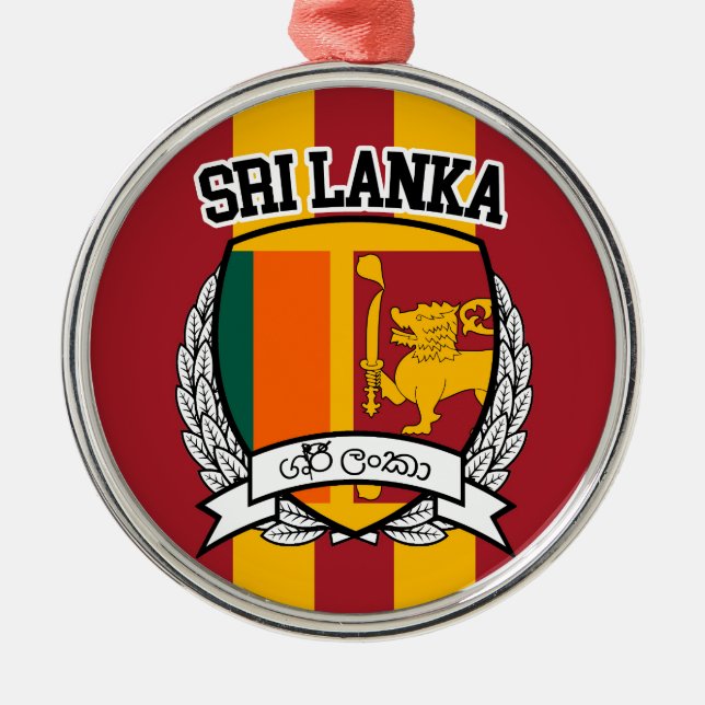 Sri Lanka Julgransprydnad Metall (Framsidan)