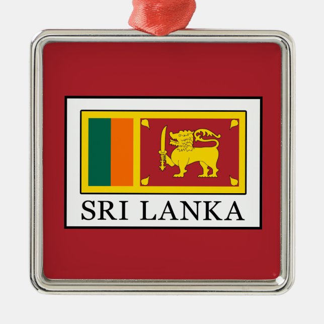Sri Lanka Julgransprydnad Metall (Framsidan)