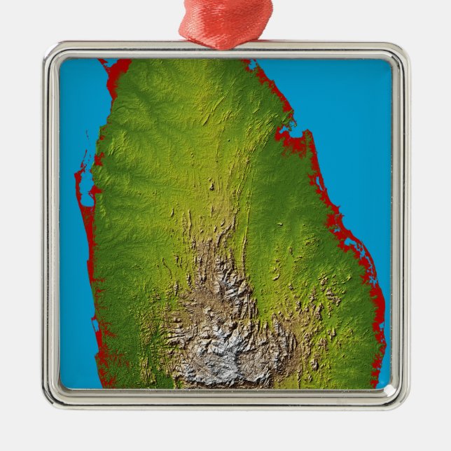 Sri Lanka Julgransprydnad Metall (Framsidan)
