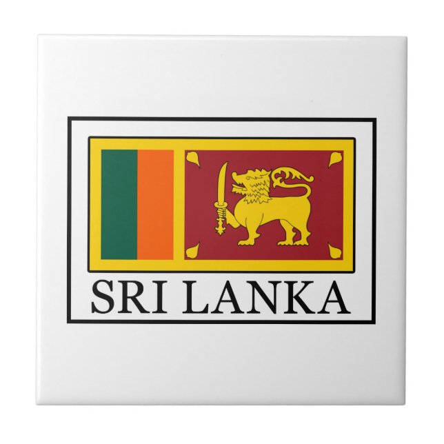 Sri Lanka Kakelplatta (Framsidan)
