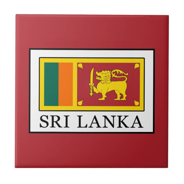 Sri Lanka Kakelplatta (Framsidan)