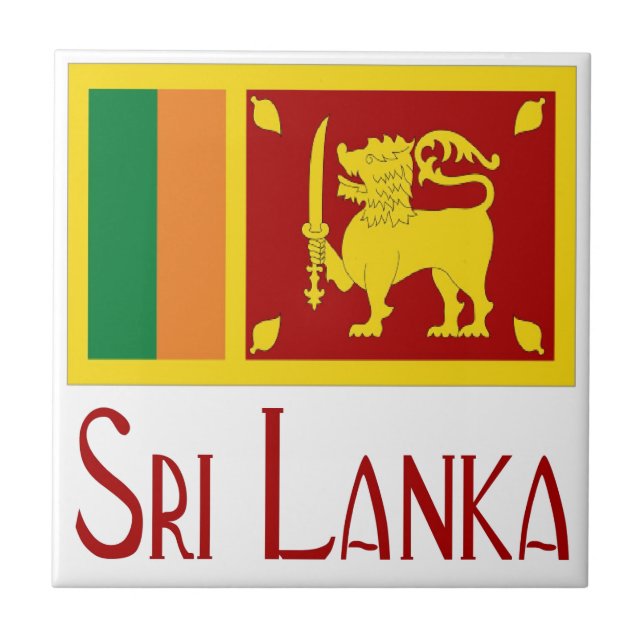 Sri Lanka Kakelplatta (Framsidan)