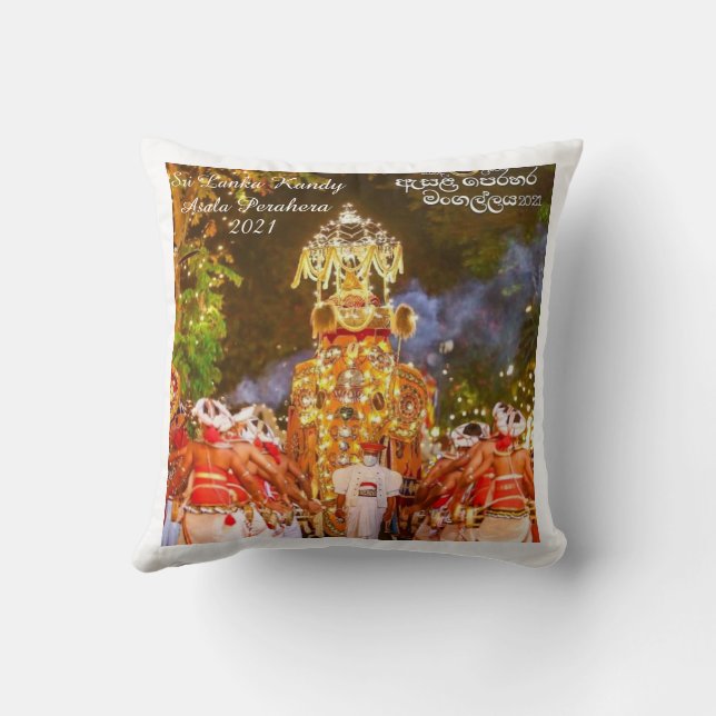 Sri Lanka Kandy Esala Perahera 2021 Kudde (Baksida)