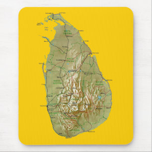 Sri Lanka karta Mousepad Musmatta