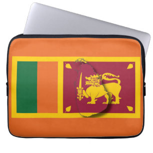 SRI LANKA Karta Patriotic Computer ORANGE Laptop Fodral