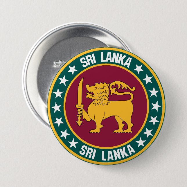 Sri Lanka Knapp (Framsida & baksida)
