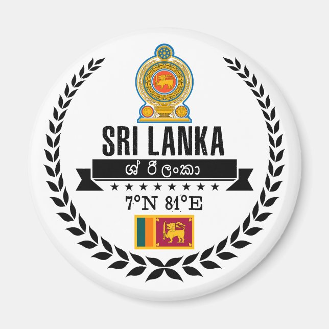 Sri Lanka Magnet (Framsidan)