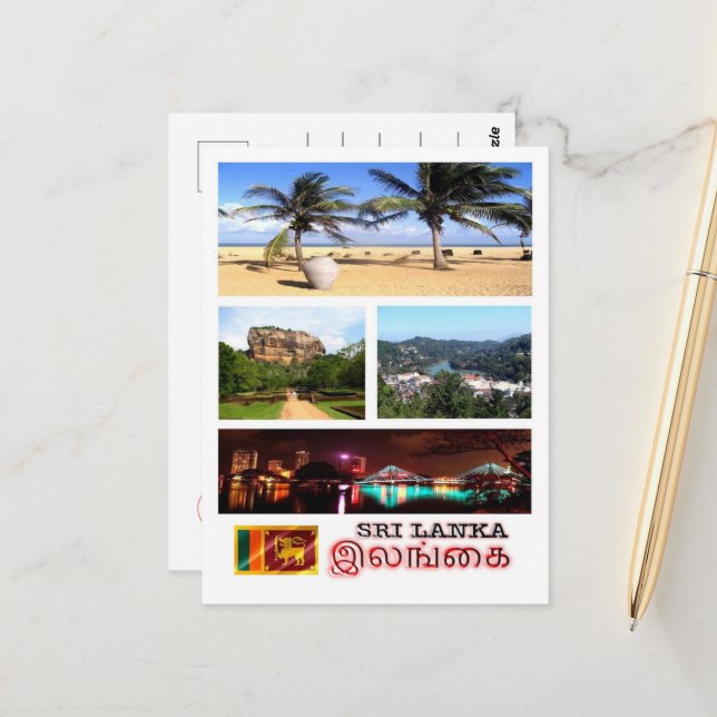 Sri Lanka - Mosaic - Vykort (Fram/Back In Situ)