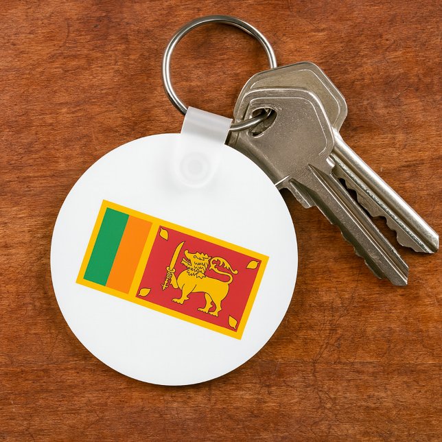 Sri Lanka National Flag Lion Symbol Nyckelring (Skapare uppladdad)