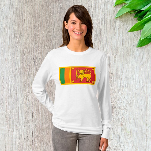 Sri Lanka National Flag Lion Symbol T Shirt (Skapare uppladdad)