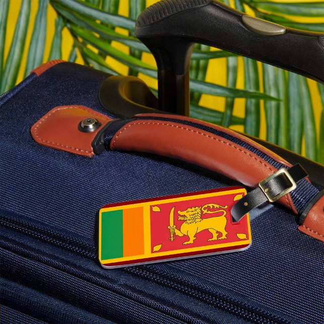Sri Lanka Nationella Flagga Lejon Symbol Bagagebricka (Skapare uppladdad)