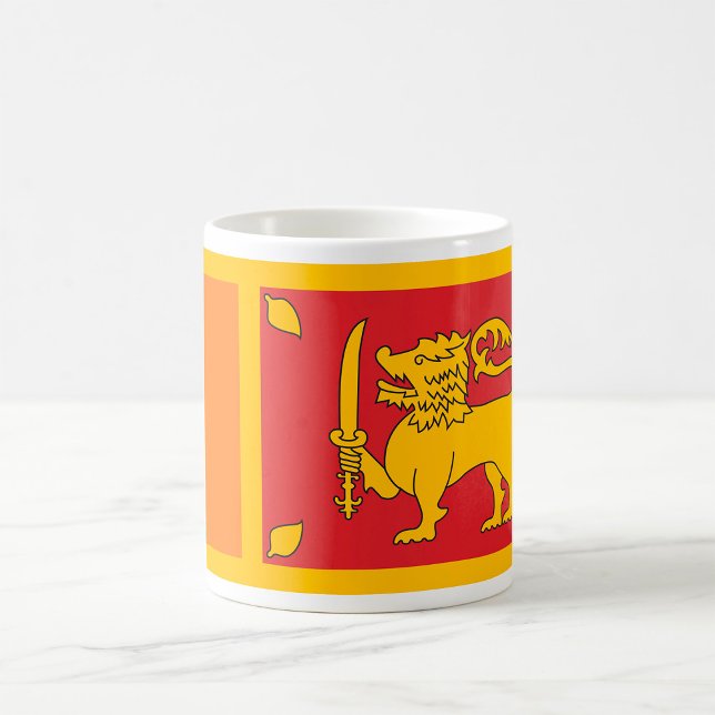 Sri Lanka Nationella Flagga Lejon Symbol Kaffemugg (Skapare uppladdad)