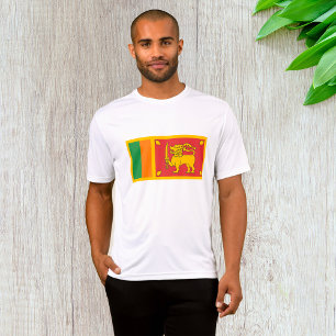 Sri Lanka Nationella Flagga Lejon Symbol T Shirt