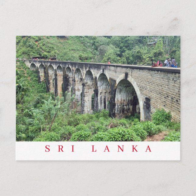 Sri Lanka Nine Arches Bridge utsikt vykort (Framsida)