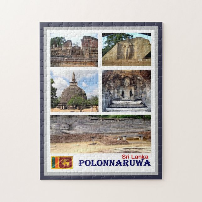 Sri Lanka - Polonnaruwa - Mosaic - Pussel (Vertikal)