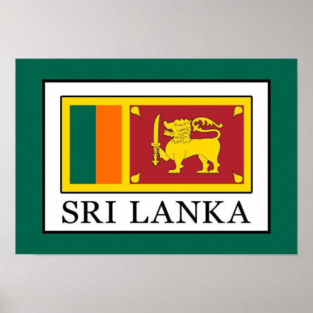 Sri Lanka Poster (Framsidan)