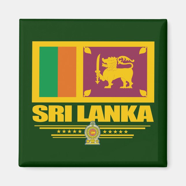 Sri Lanka-Pridet Magnet (Framsidan)