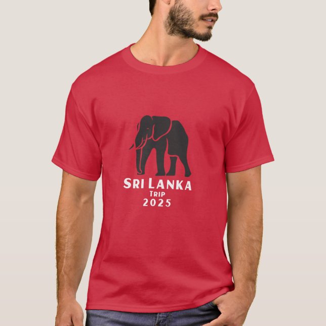 Sri Lanka Resa 2025 T Shirt (Framsida)