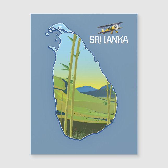 Sri Lanka reskarta (Framsida)