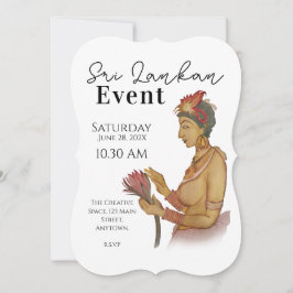 Sri Lanka Sigiri Paintings Inbjudningar