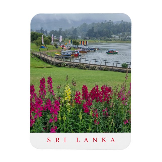 Sri Lanka Sjö Gregory view-kylmagnet Magnet (Vertikal)
