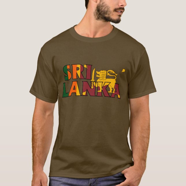 Sri Lanka skjorta T-shirt (Framsida)
