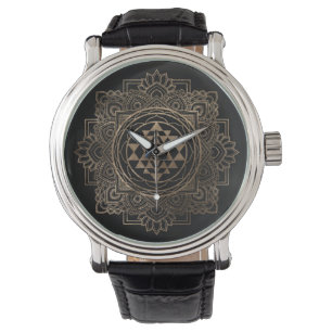 Sri Lanka/Sri Lanka Chakra i gyllene lotus Armbandsur