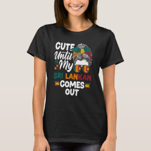 Sri Lanka Sri Lankan Flagga Cute Tills mitt Sri La T Shirt