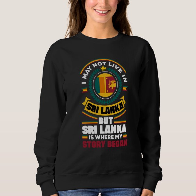 Sri Lanka Sri Lankan Sri Lanka Flag Quote T Shirt (Framsida)