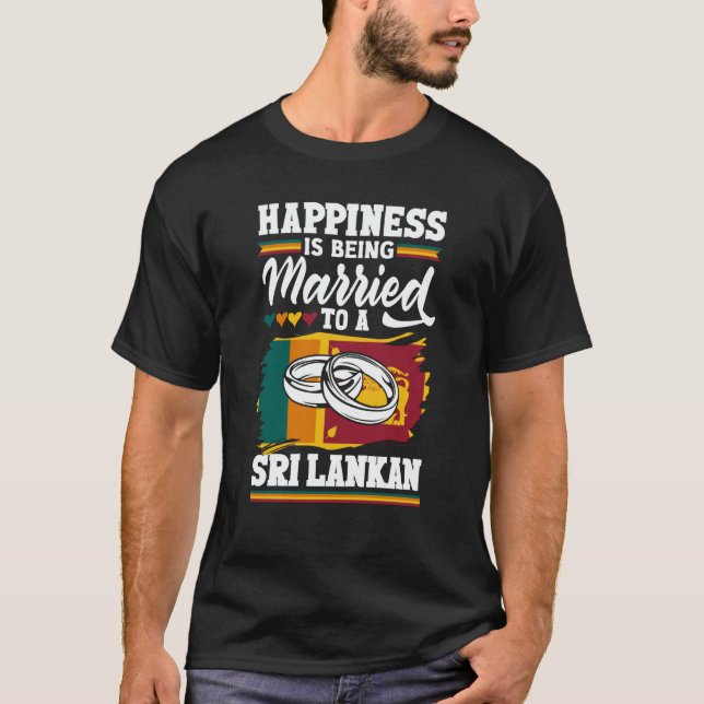 Sri Lanka Sri Lankan Sri Lanka Flag T Shirt (Framsida)