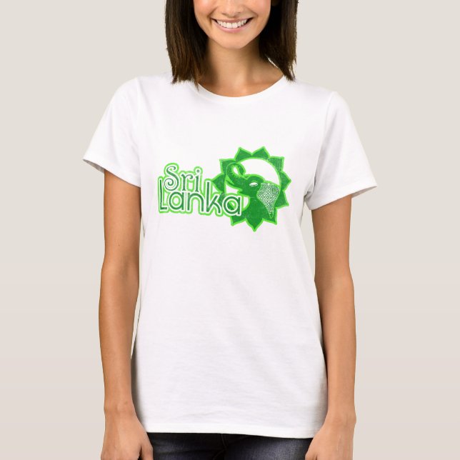 Sri Lanka T-tröja Tee Shirt (Framsida)